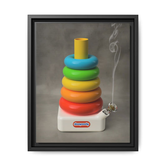 Happy Bubbler Framed Gallery Canvas Wrap