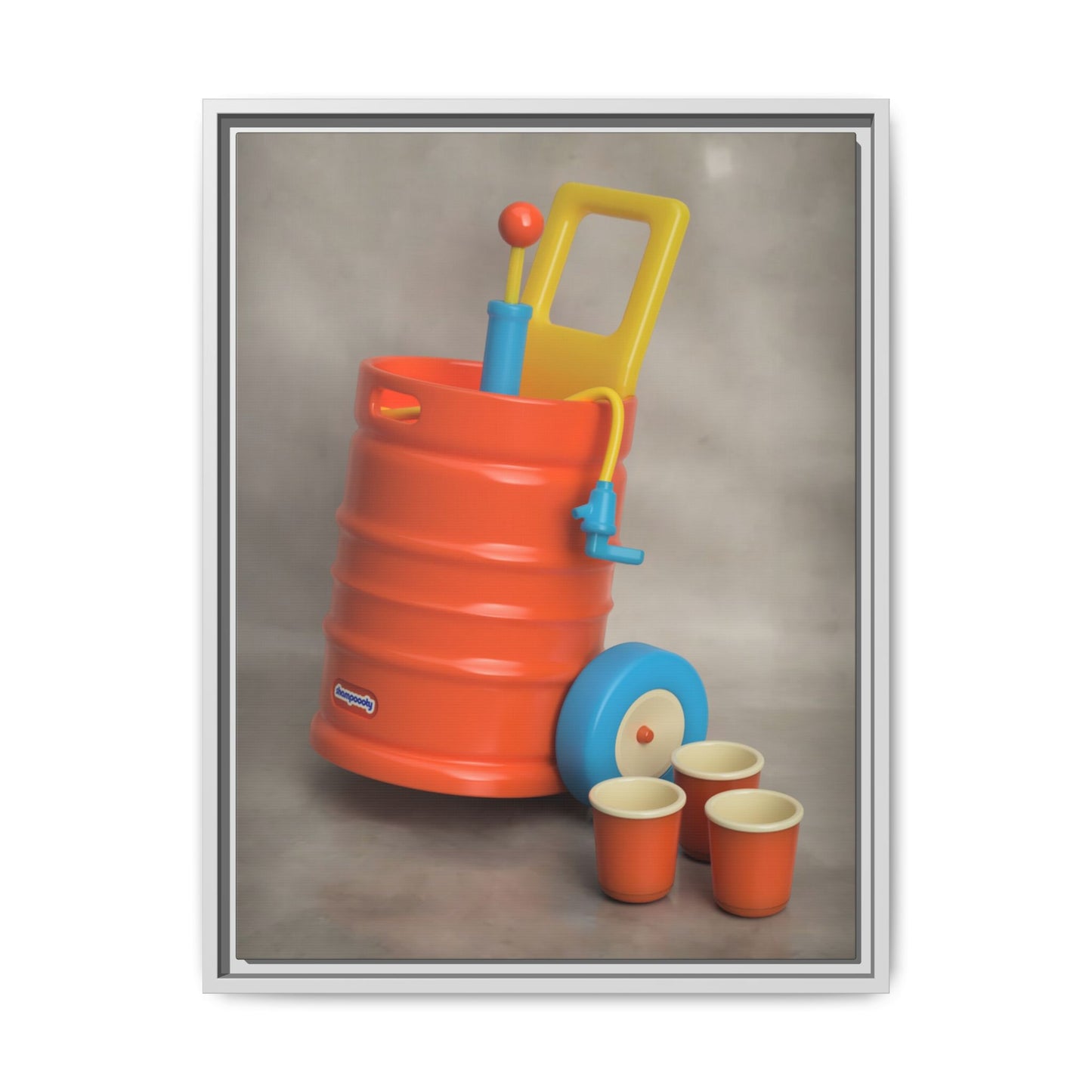 Keg Framed Canvas Gallery Wrap
