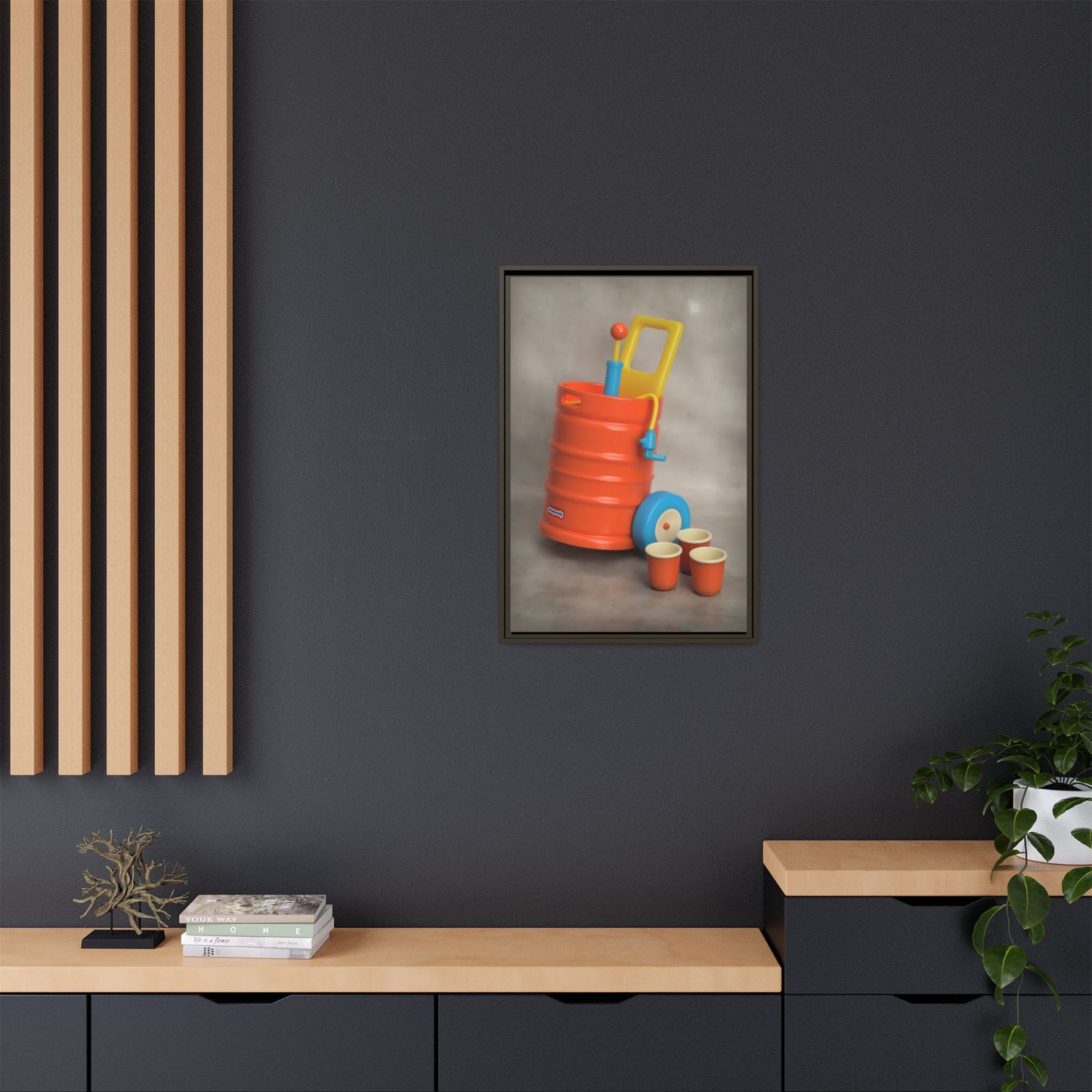 Keg Framed Canvas Gallery Wrap