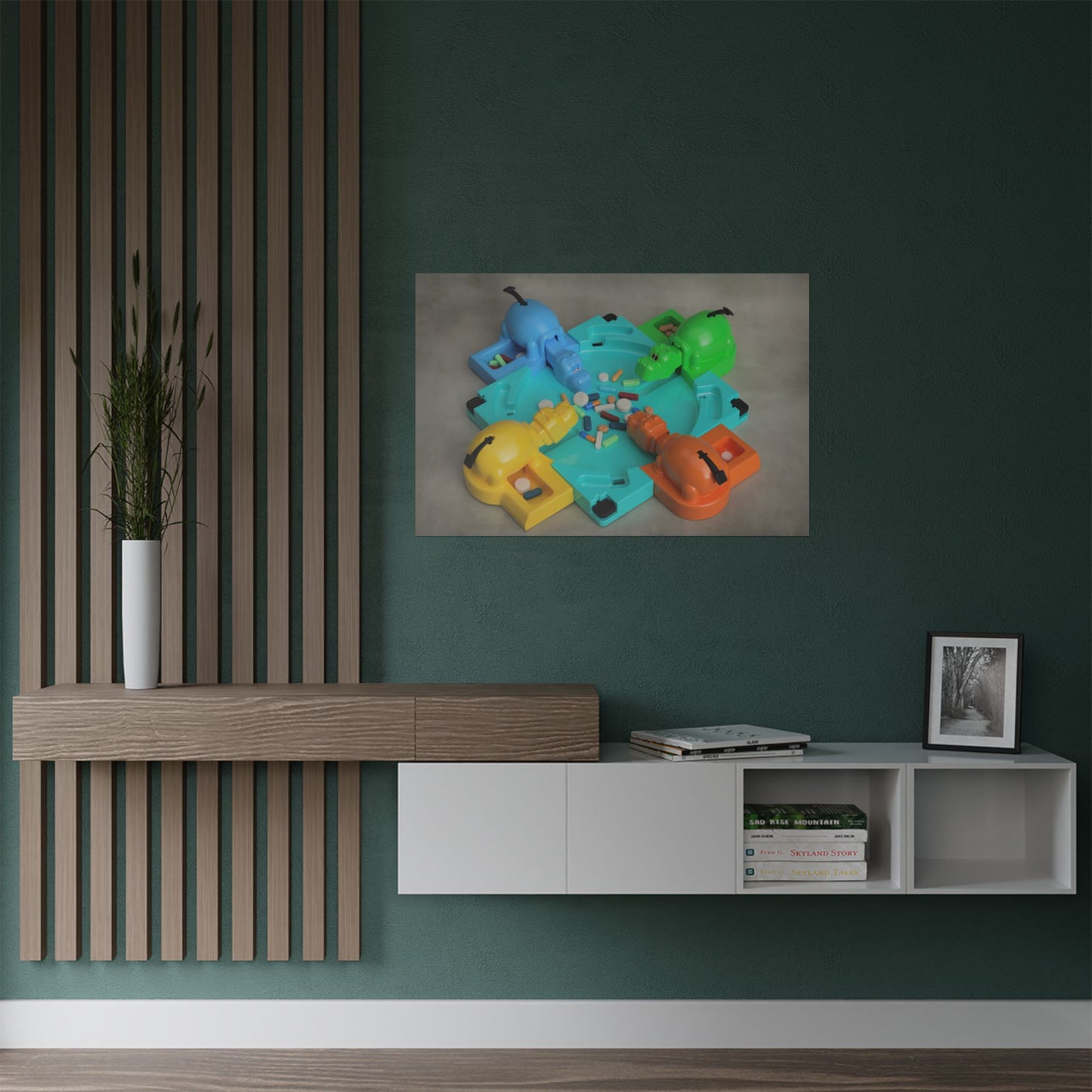 Hungry Hippos Archival Print