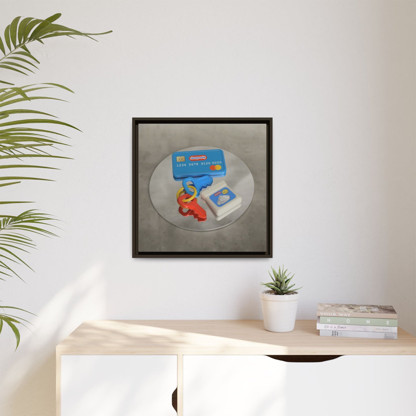 Cocaine Framed Gallery Canvas Wrap