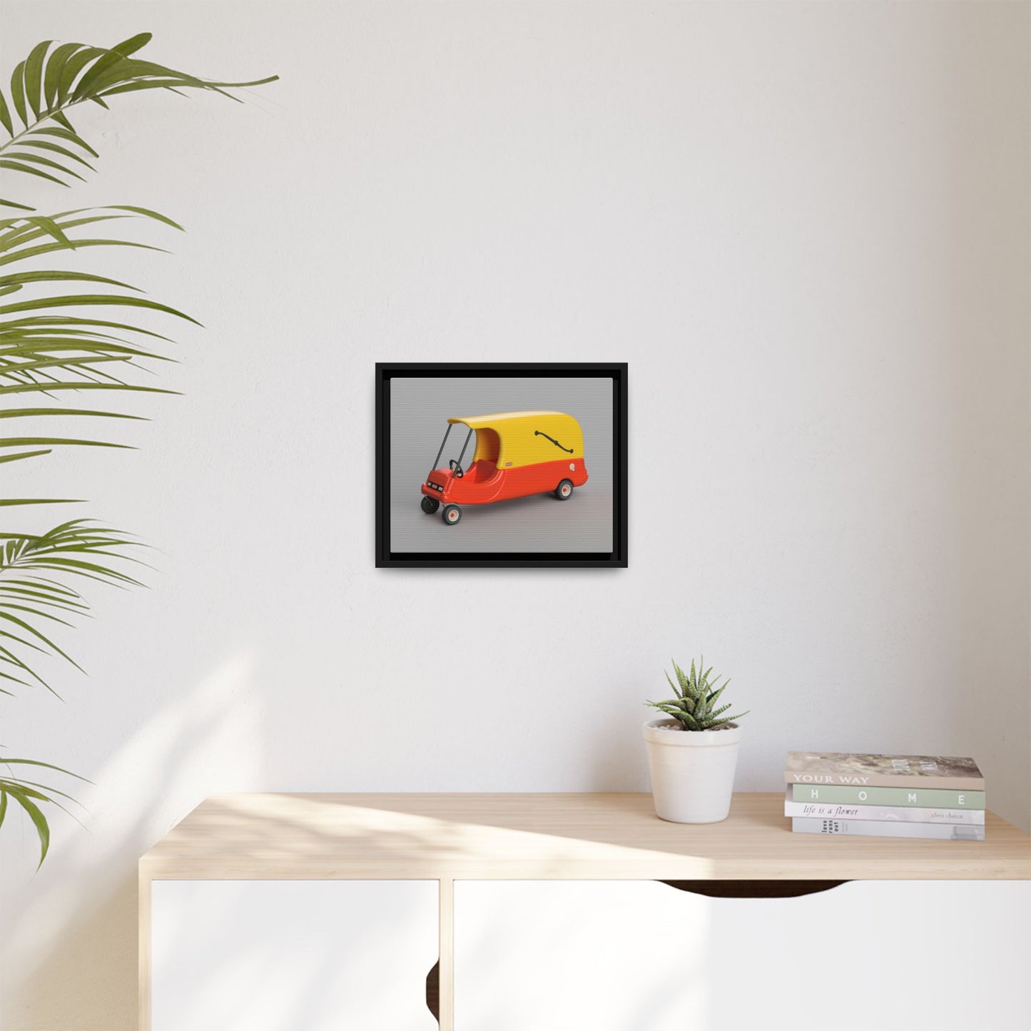 Cozy Hearse Framed Canvas Gallery Wrap