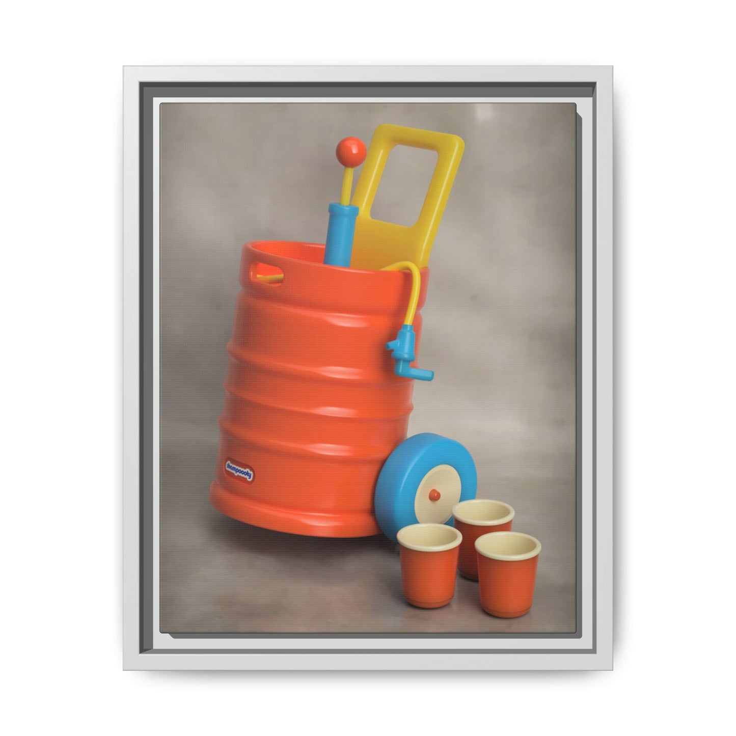 Keg Framed Canvas Gallery Wrap
