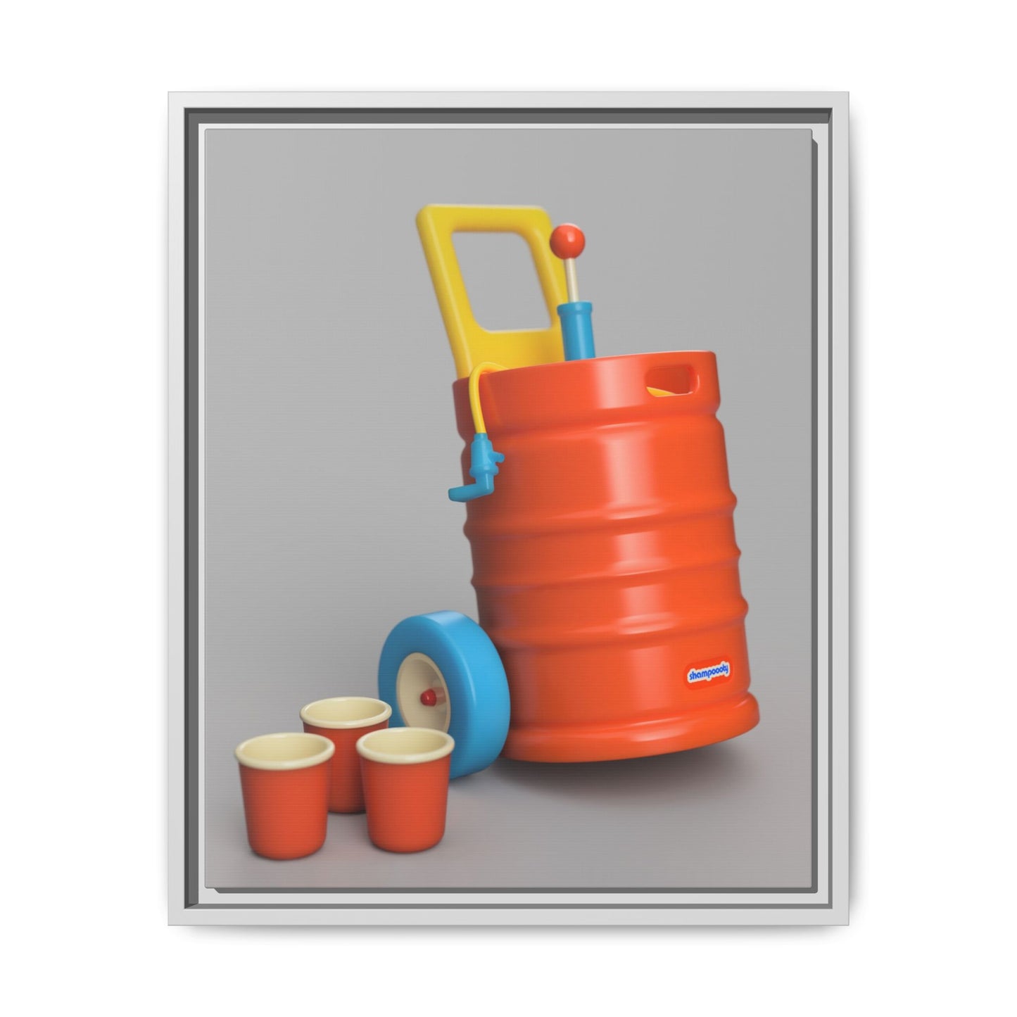 Keg Framed Canvas Gallery Wrap