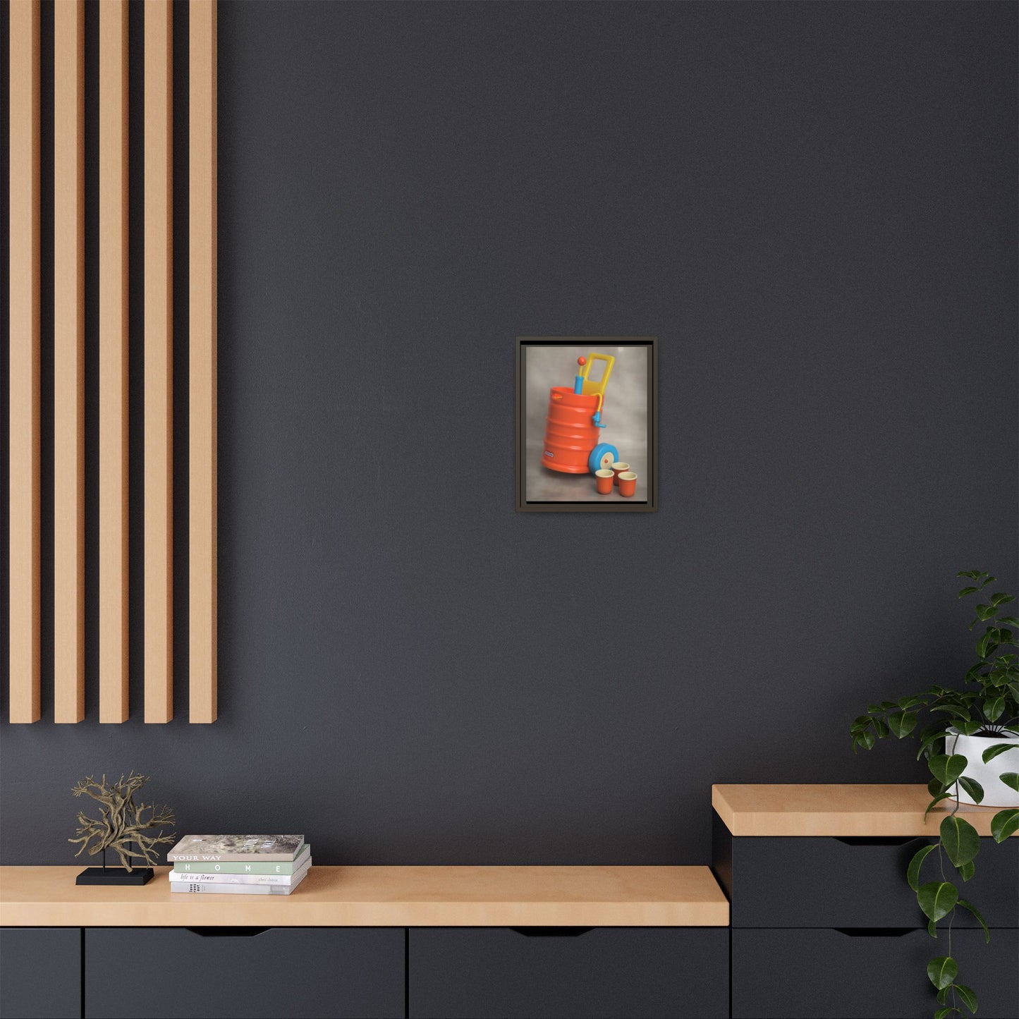 Keg Framed Canvas Gallery Wrap