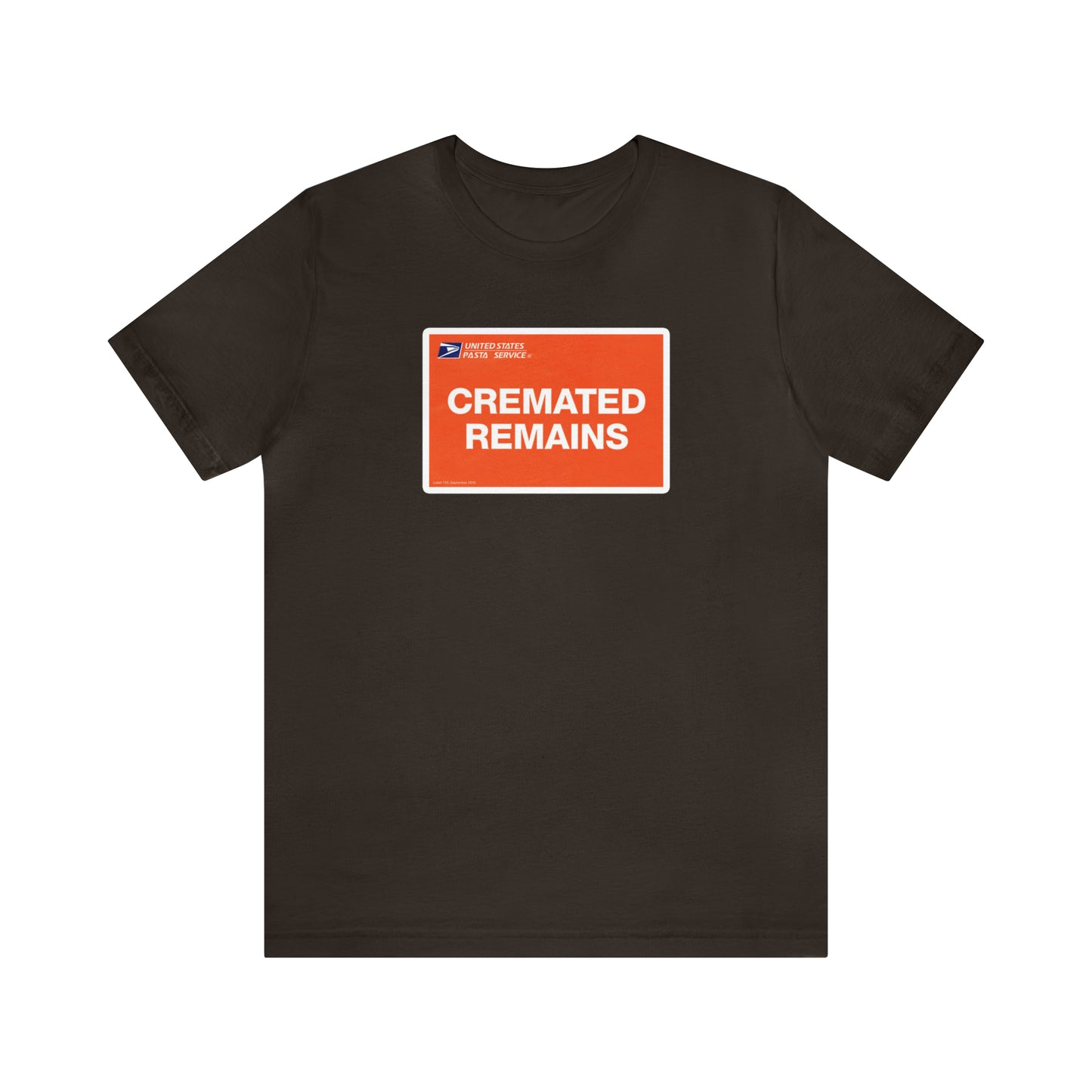 T-shirt restes incinérés