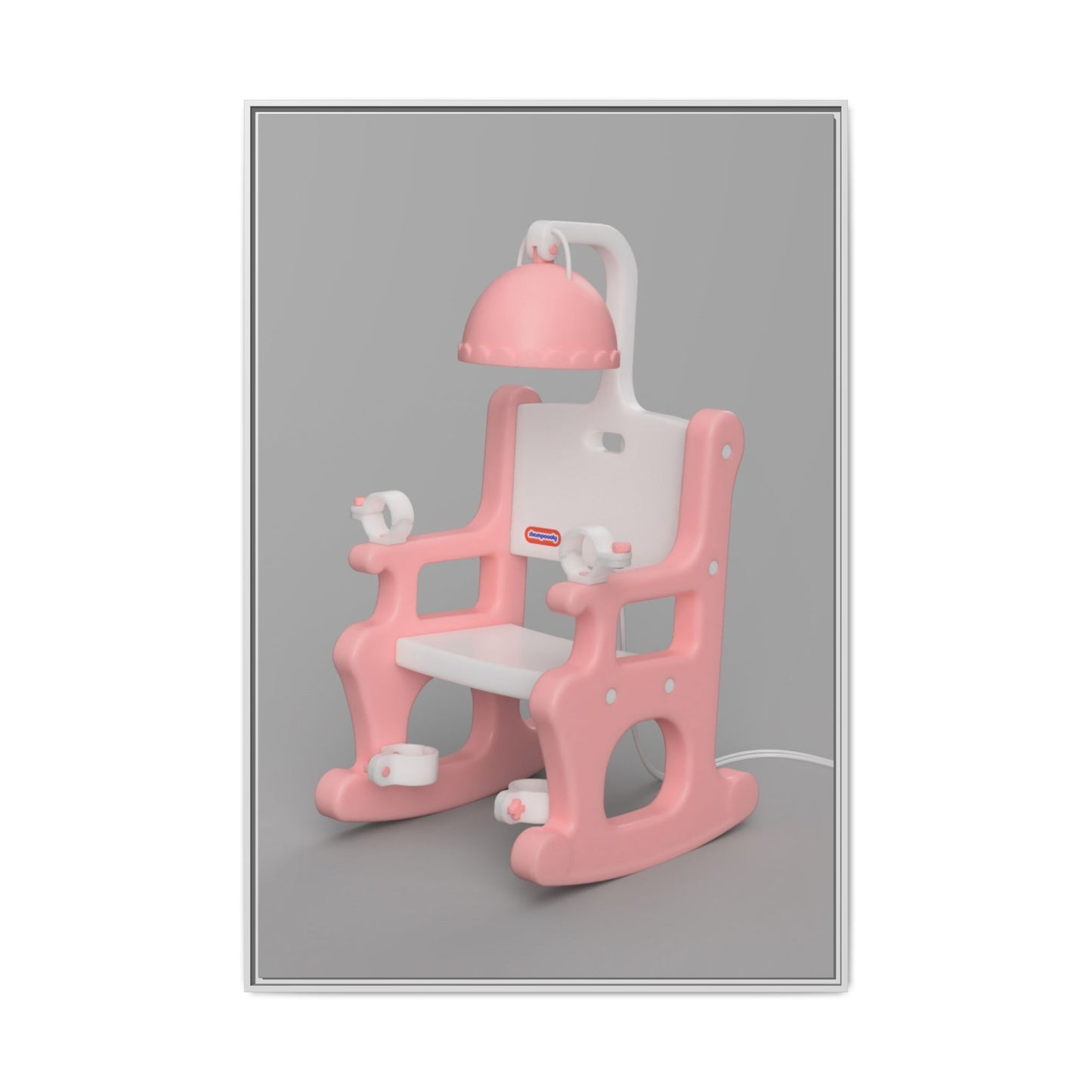 Electric Chair Framed Canvas Gallery Wrap