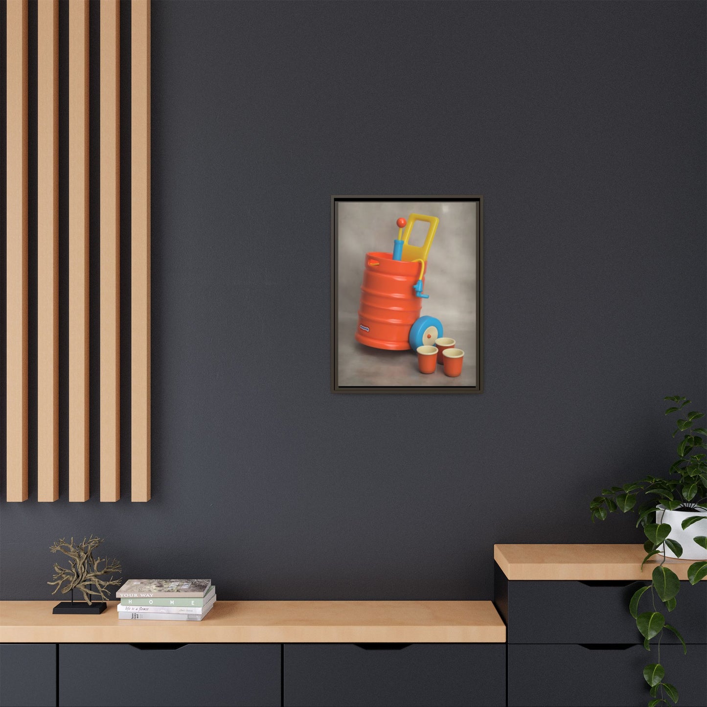 Keg Framed Canvas Gallery Wrap