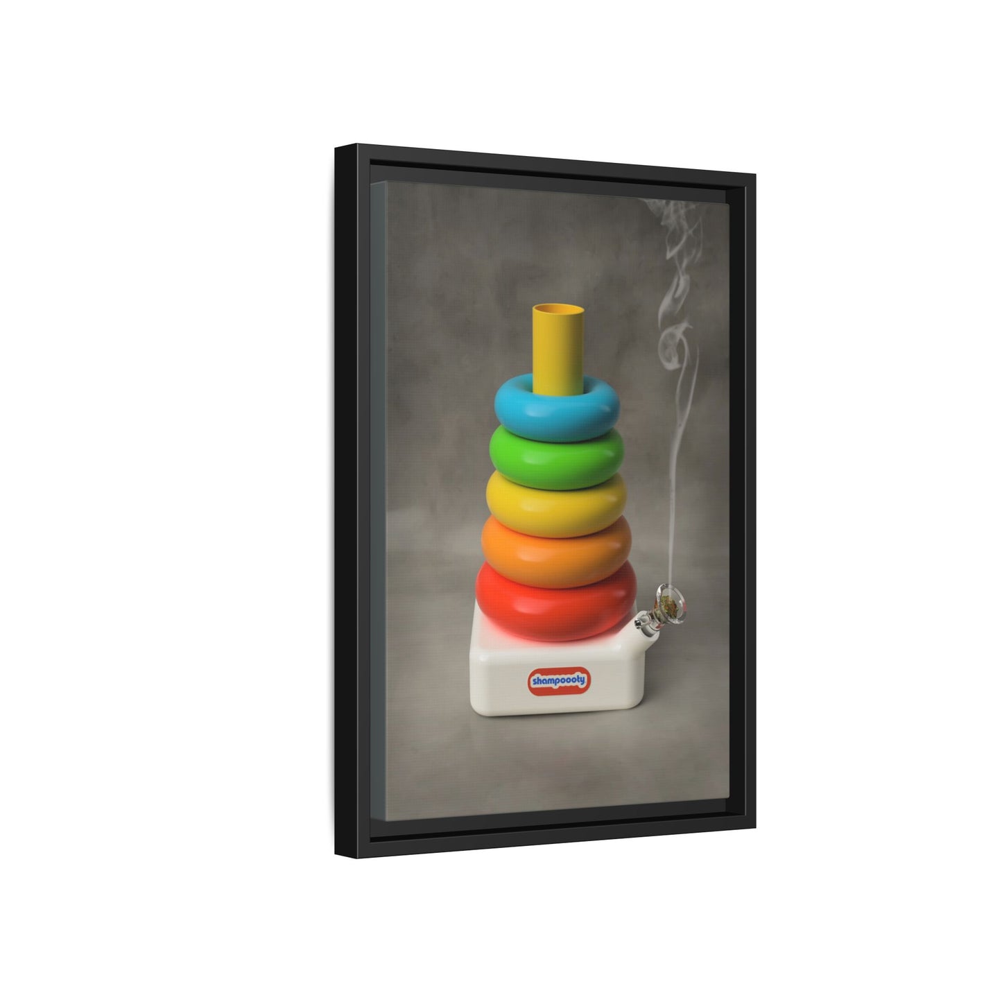 Happy Bubbler Framed Gallery Canvas Wrap