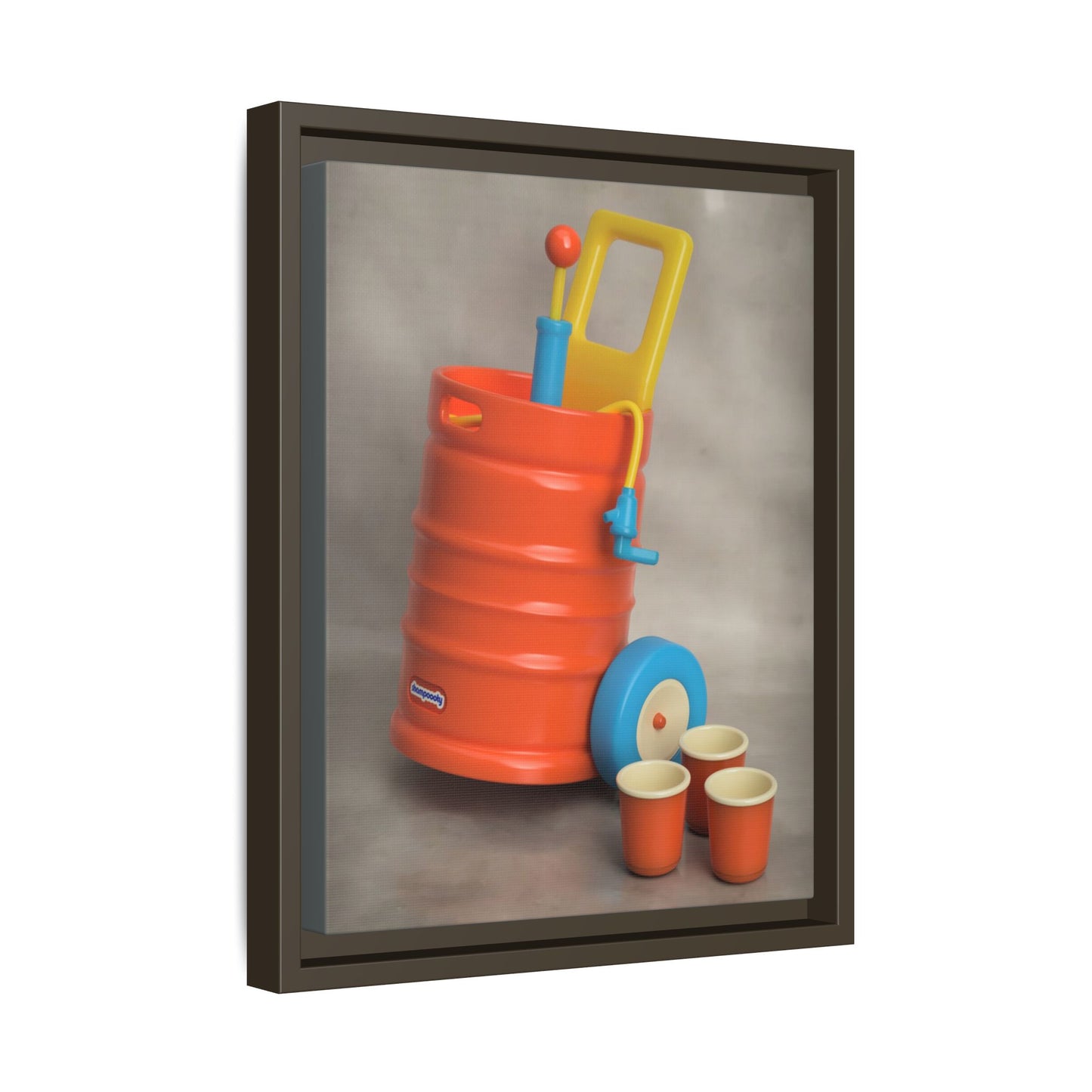 Keg Framed Canvas Gallery Wrap