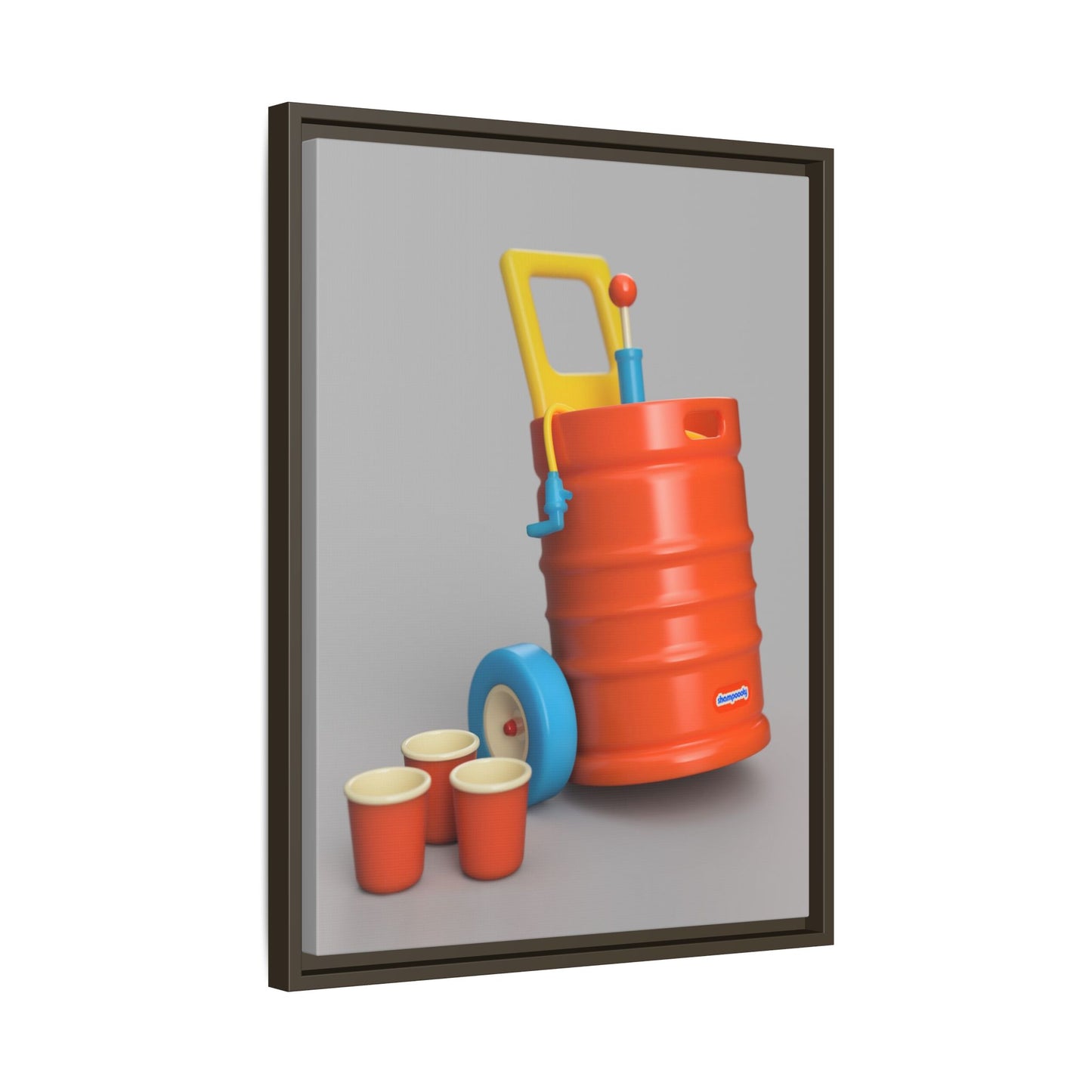Keg Framed Canvas Gallery Wrap