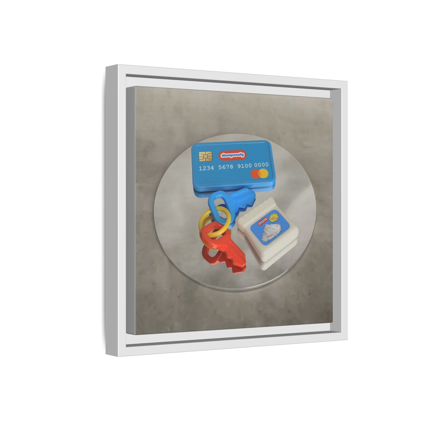 Cocaine Framed Gallery Canvas Wrap