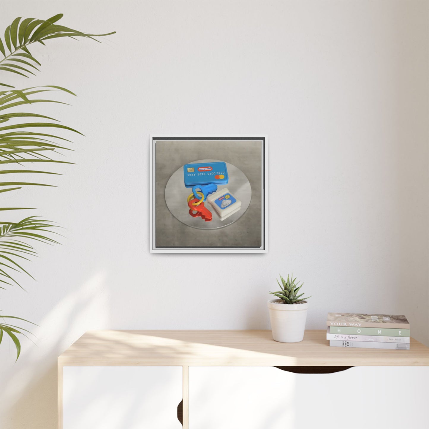 Cocaine Framed Gallery Canvas Wrap