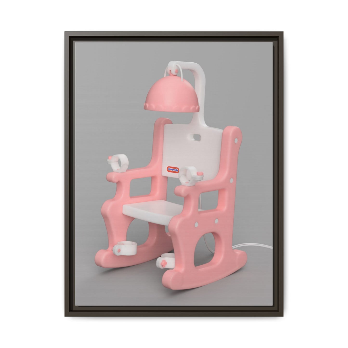 Electric Chair Framed Canvas Gallery Wrap