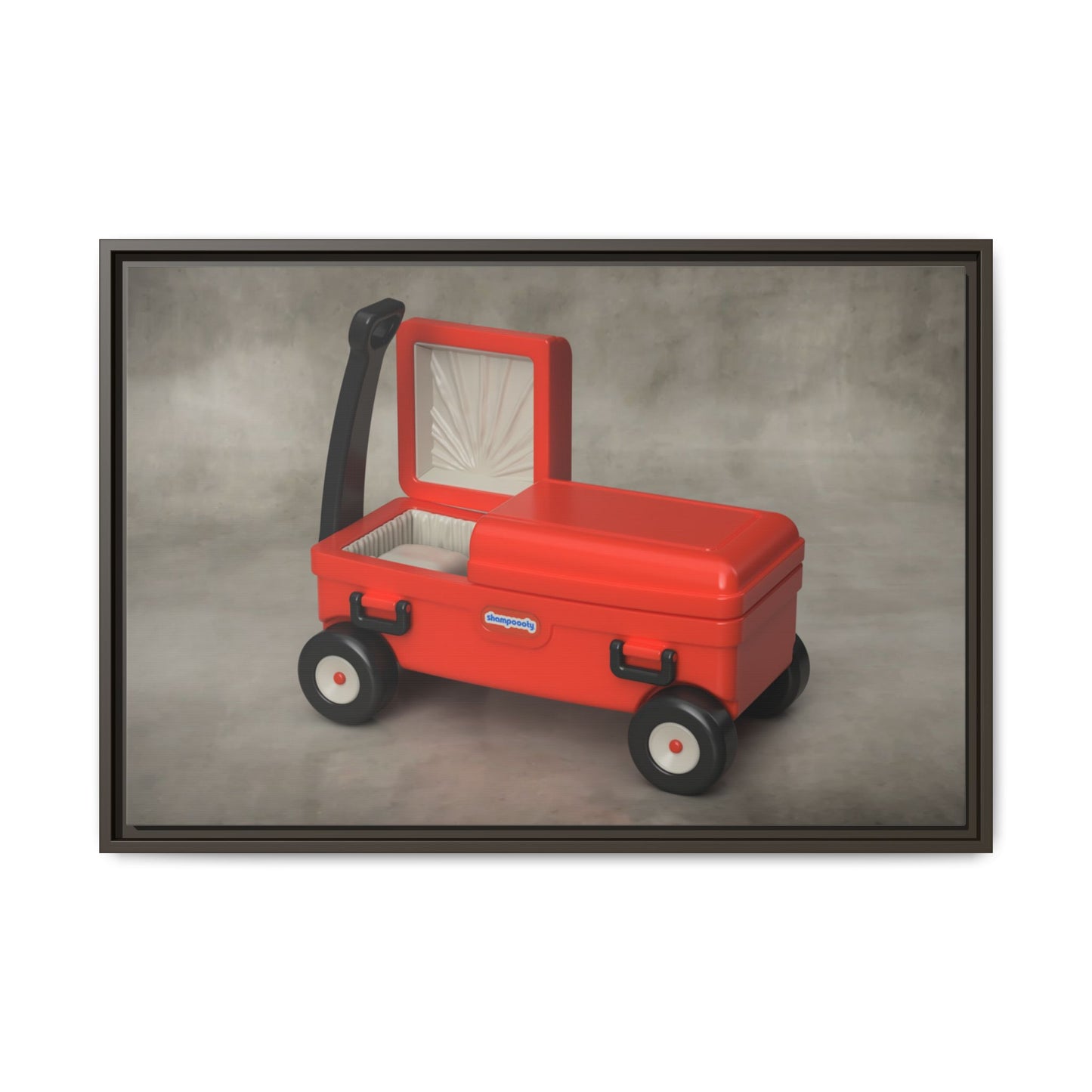 Casket Wagon Framed Canvas Gallery Wrap