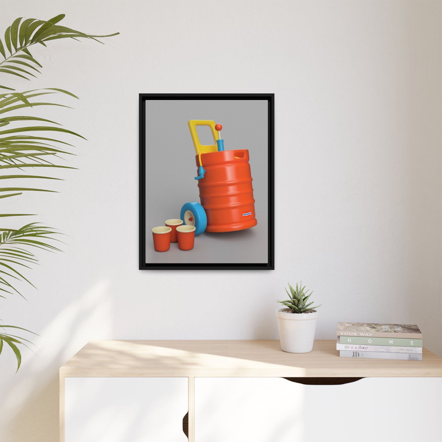 Keg Framed Canvas Gallery Wrap
