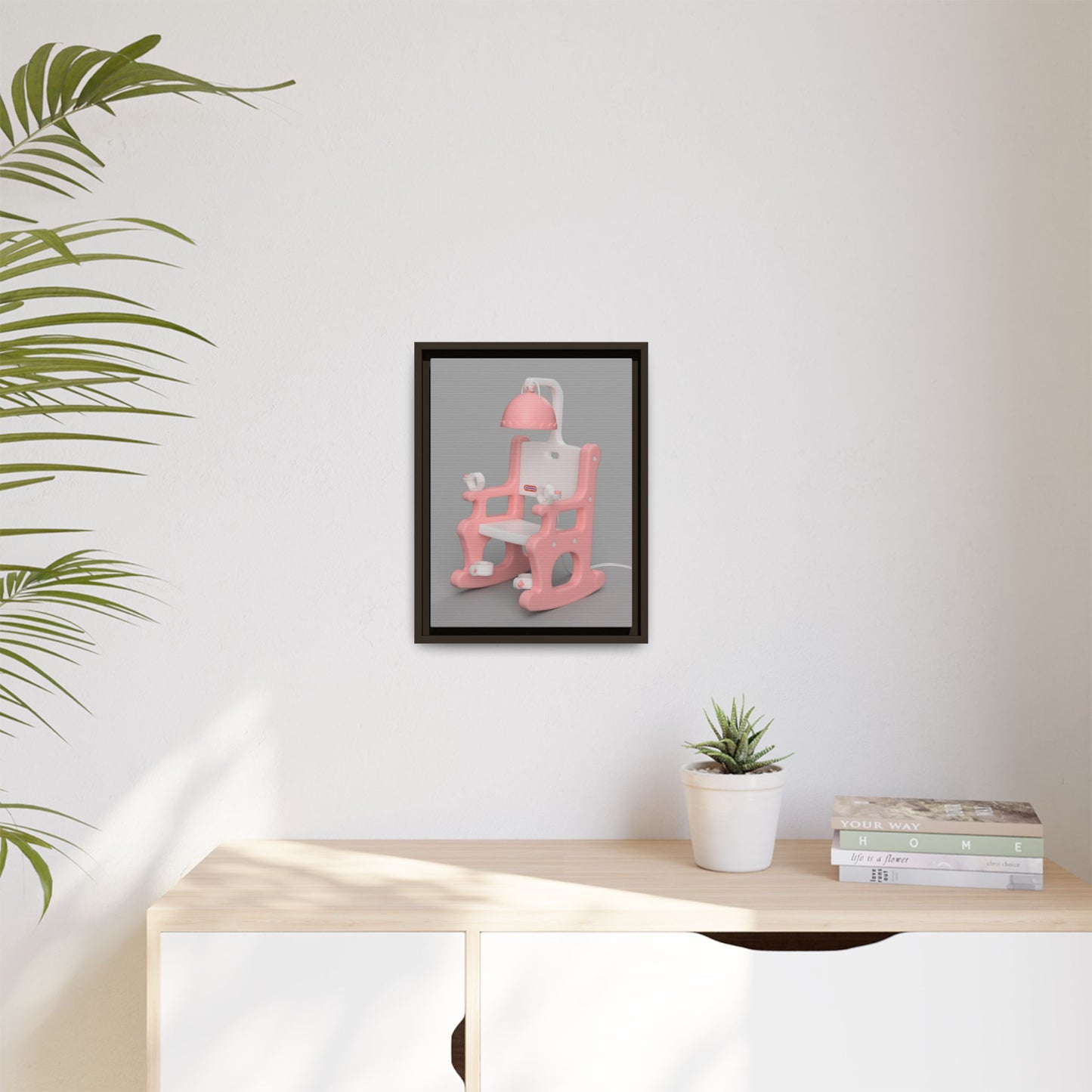Electric Chair Framed Canvas Gallery Wrap