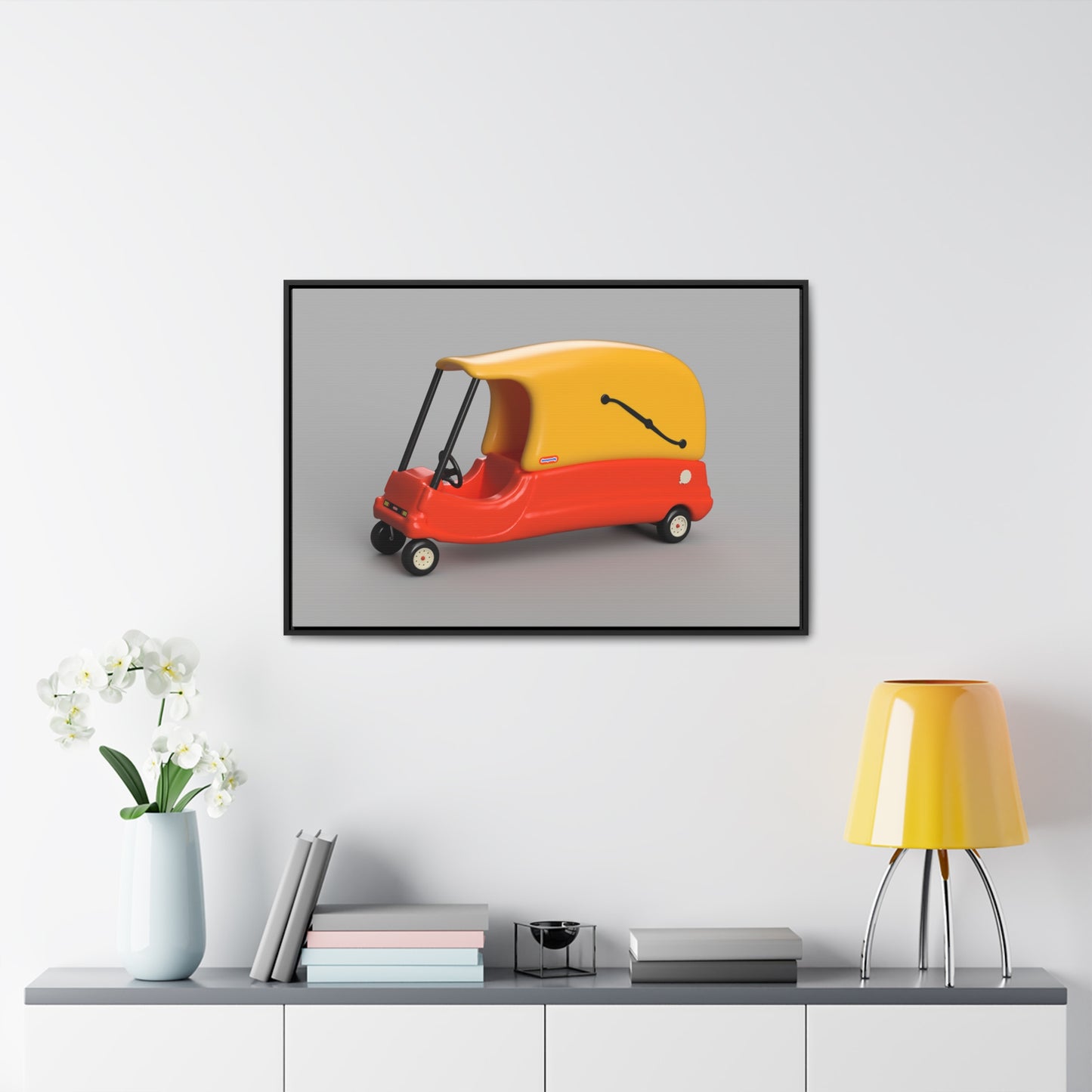 Cozy Hearse Framed Canvas Gallery Wrap