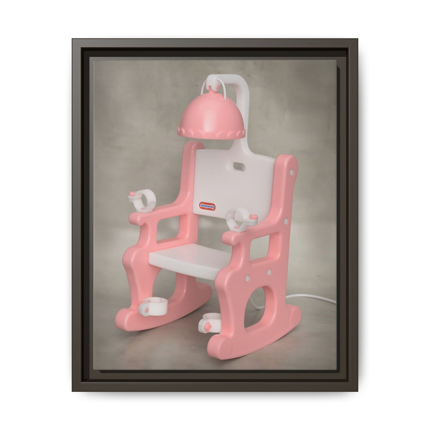 Electric Chair Framed Canvas Gallery Wrap
