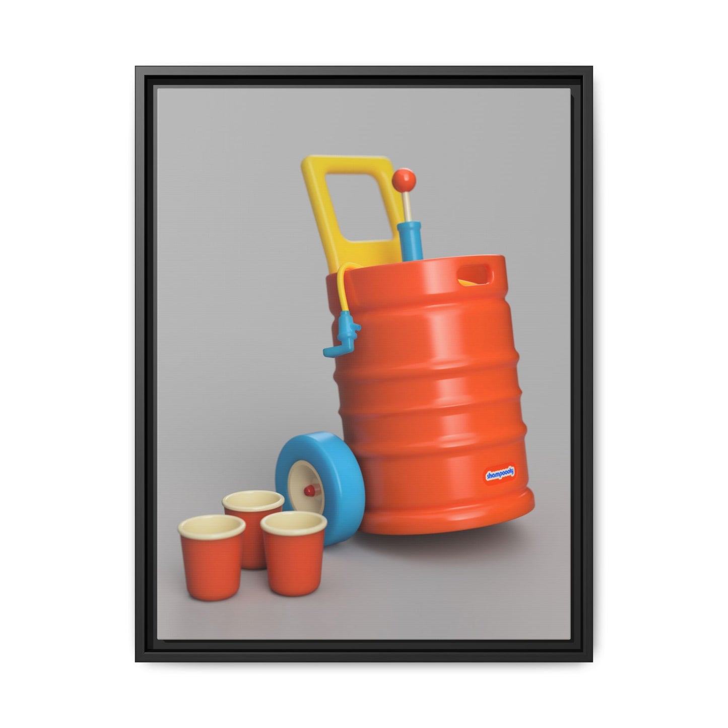 Keg Framed Canvas Gallery Wrap