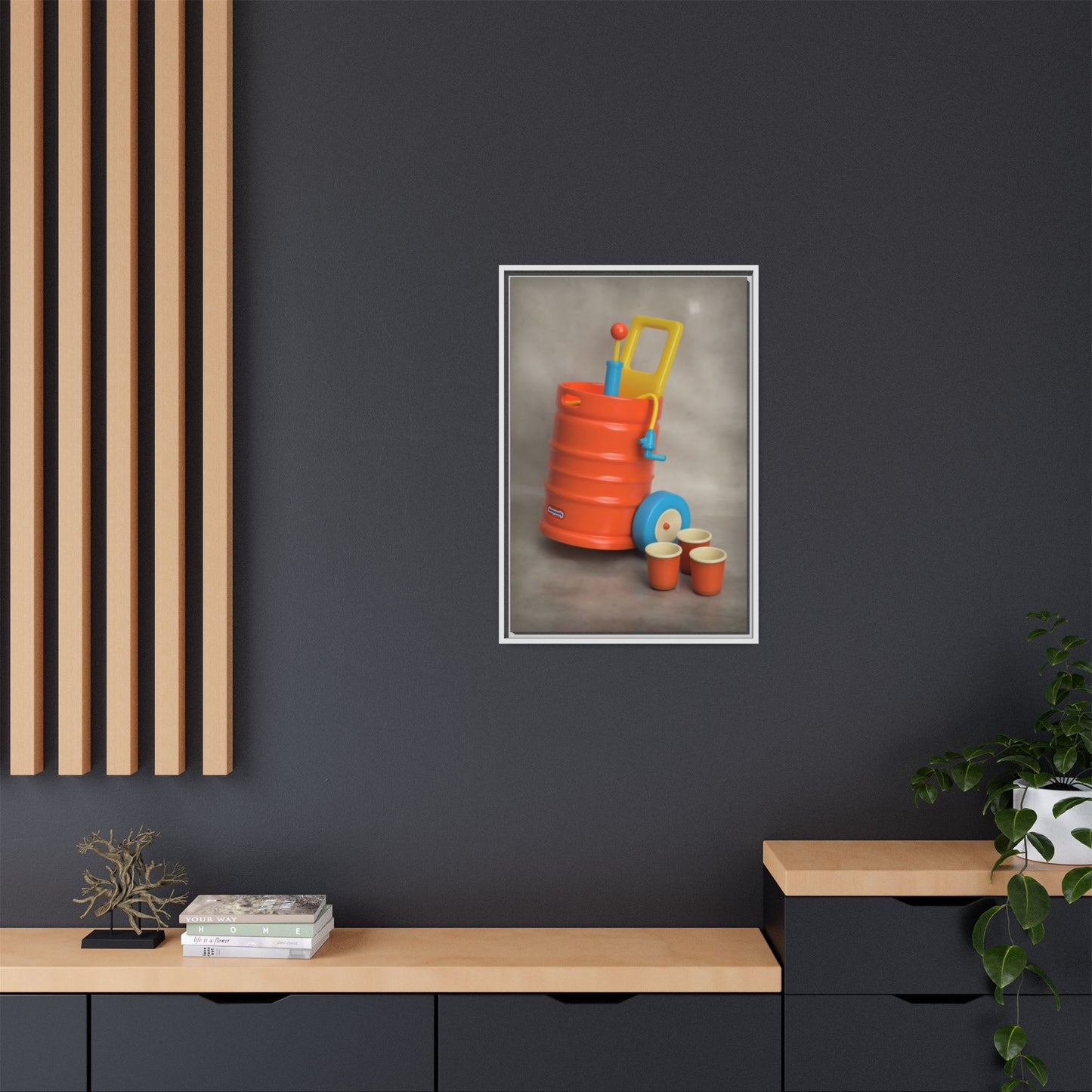 Keg Framed Canvas Gallery Wrap
