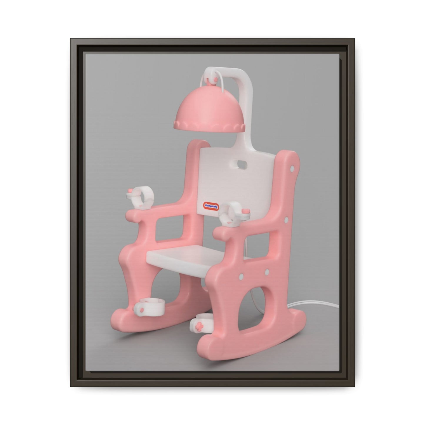 Electric Chair Framed Canvas Gallery Wrap