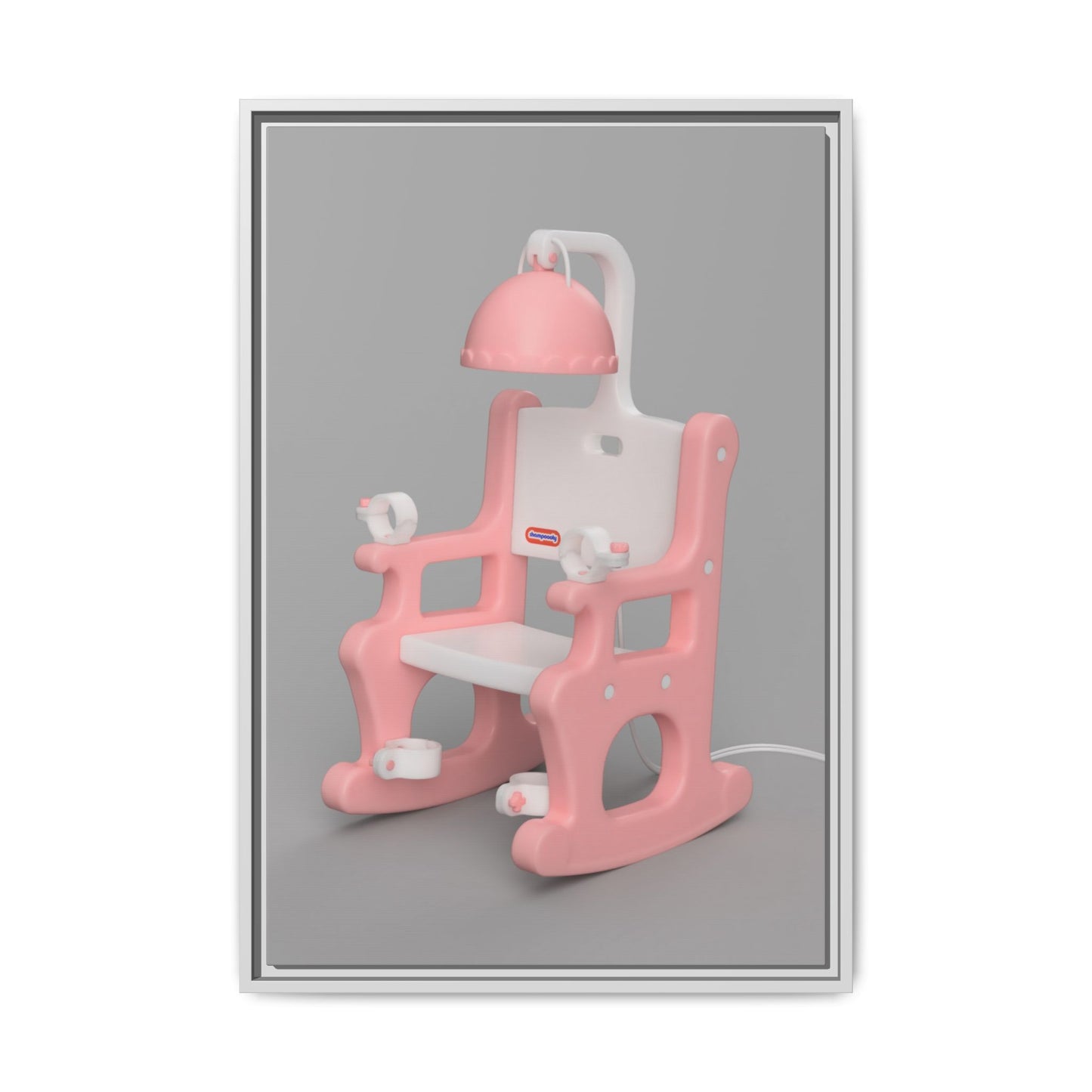 Electric Chair Framed Canvas Gallery Wrap