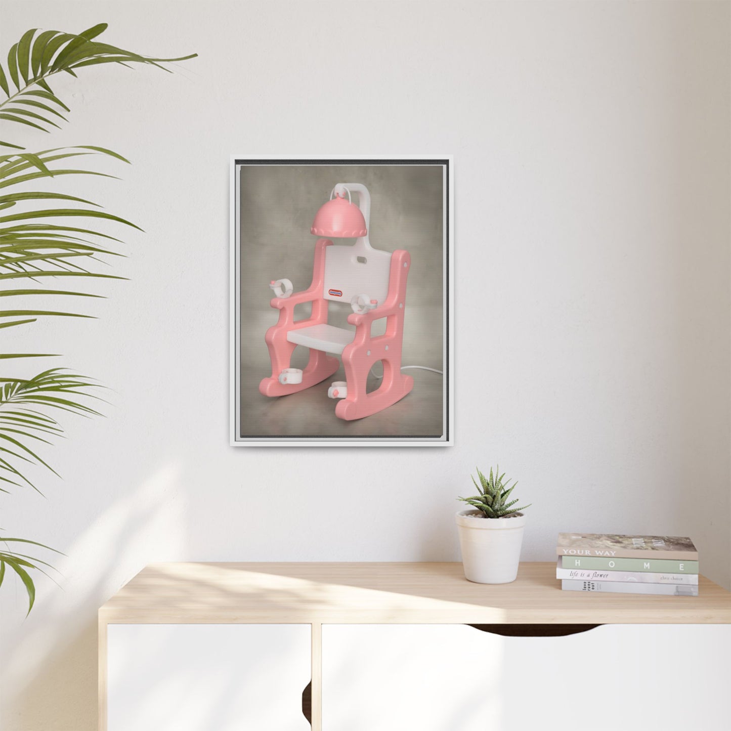 Electric Chair Framed Canvas Gallery Wrap