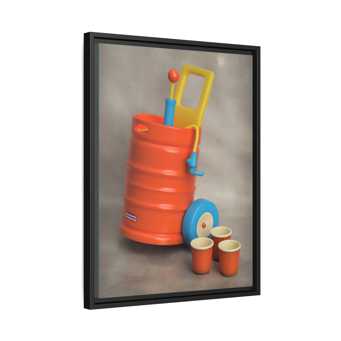 Keg Framed Canvas Gallery Wrap