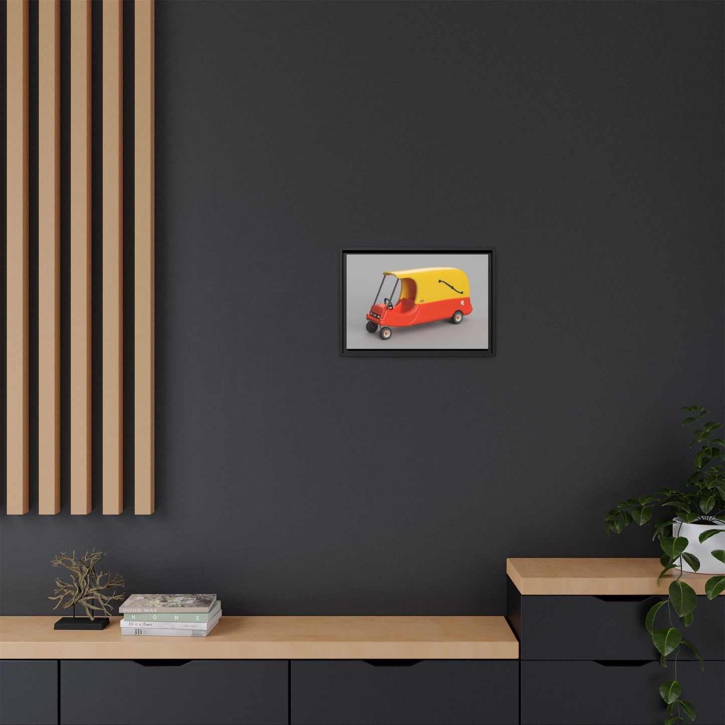 Cozy Hearse Framed Canvas Gallery Wrap