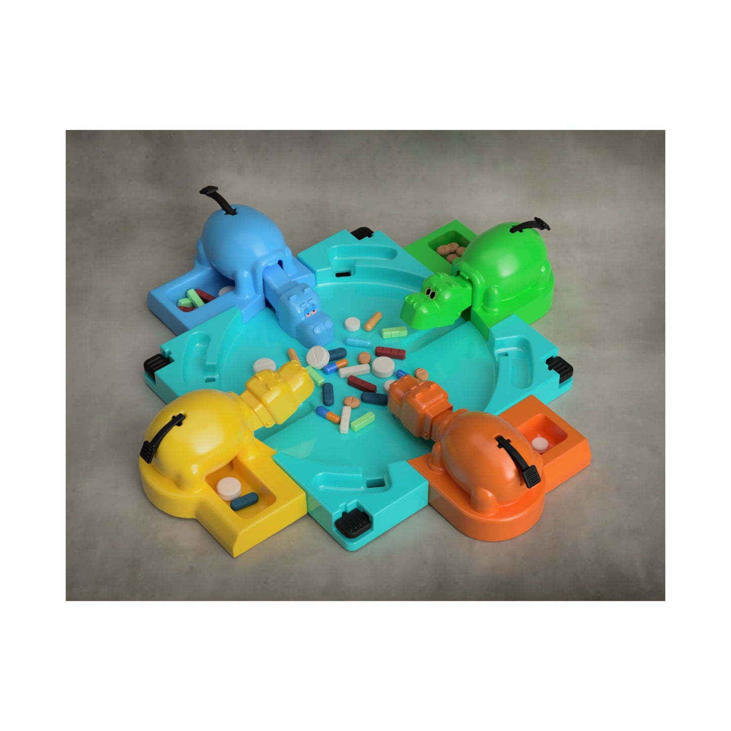 Hungry Hippos Archival Print