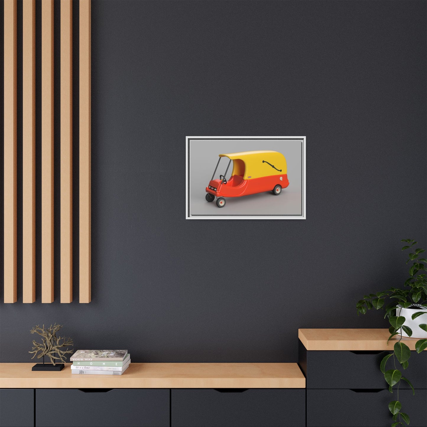 Cozy Hearse Framed Canvas Gallery Wrap