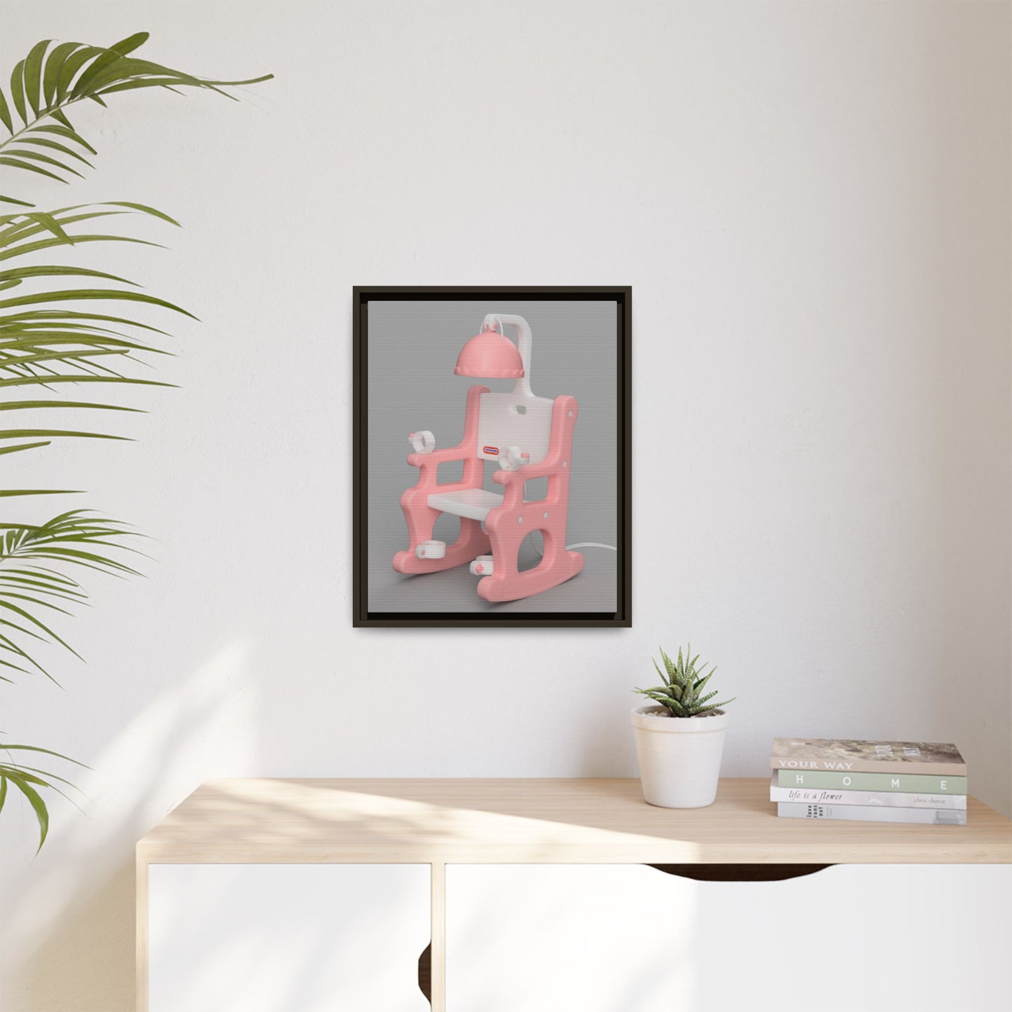 Electric Chair Framed Canvas Gallery Wrap