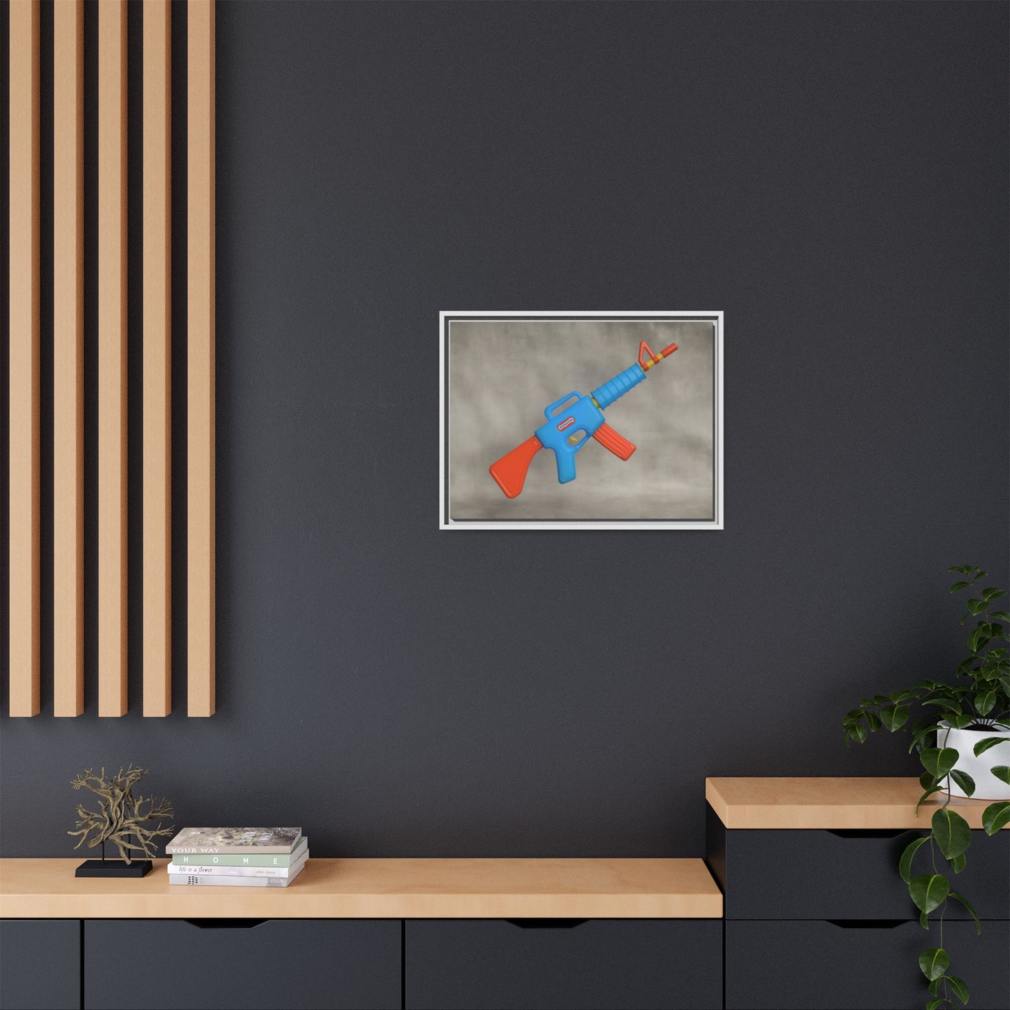 AR-15 Framed Canvas Gallery Wrap