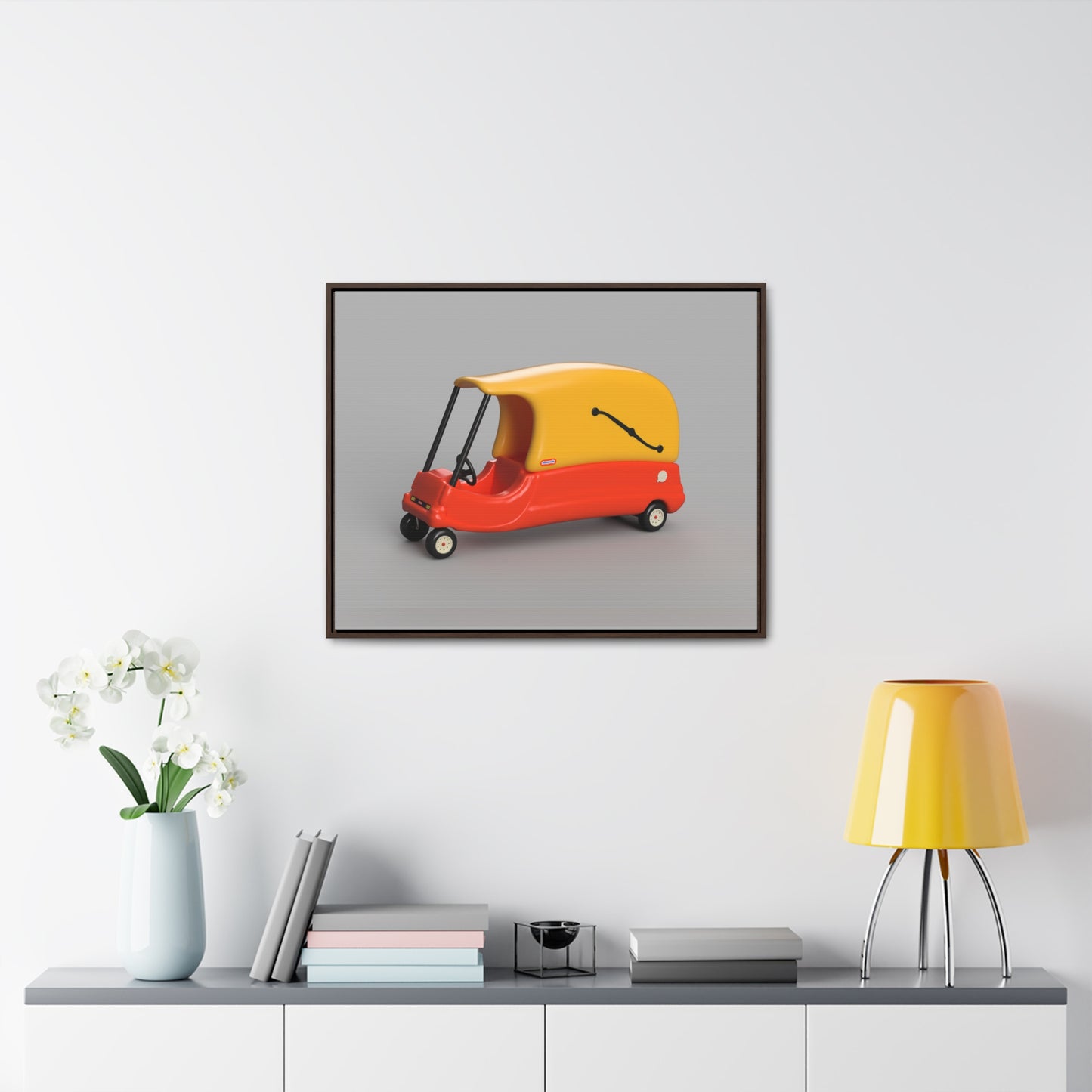 Cozy Hearse Framed Canvas Gallery Wrap