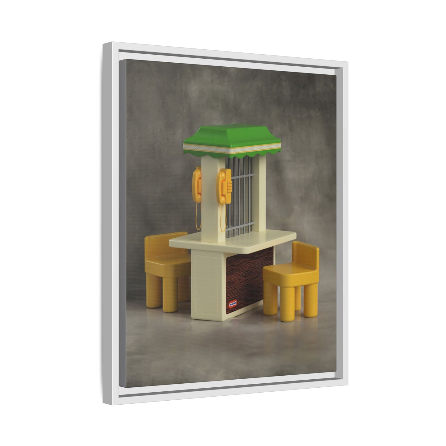 Visitation Booth Framed Canvas Gallery Wrap