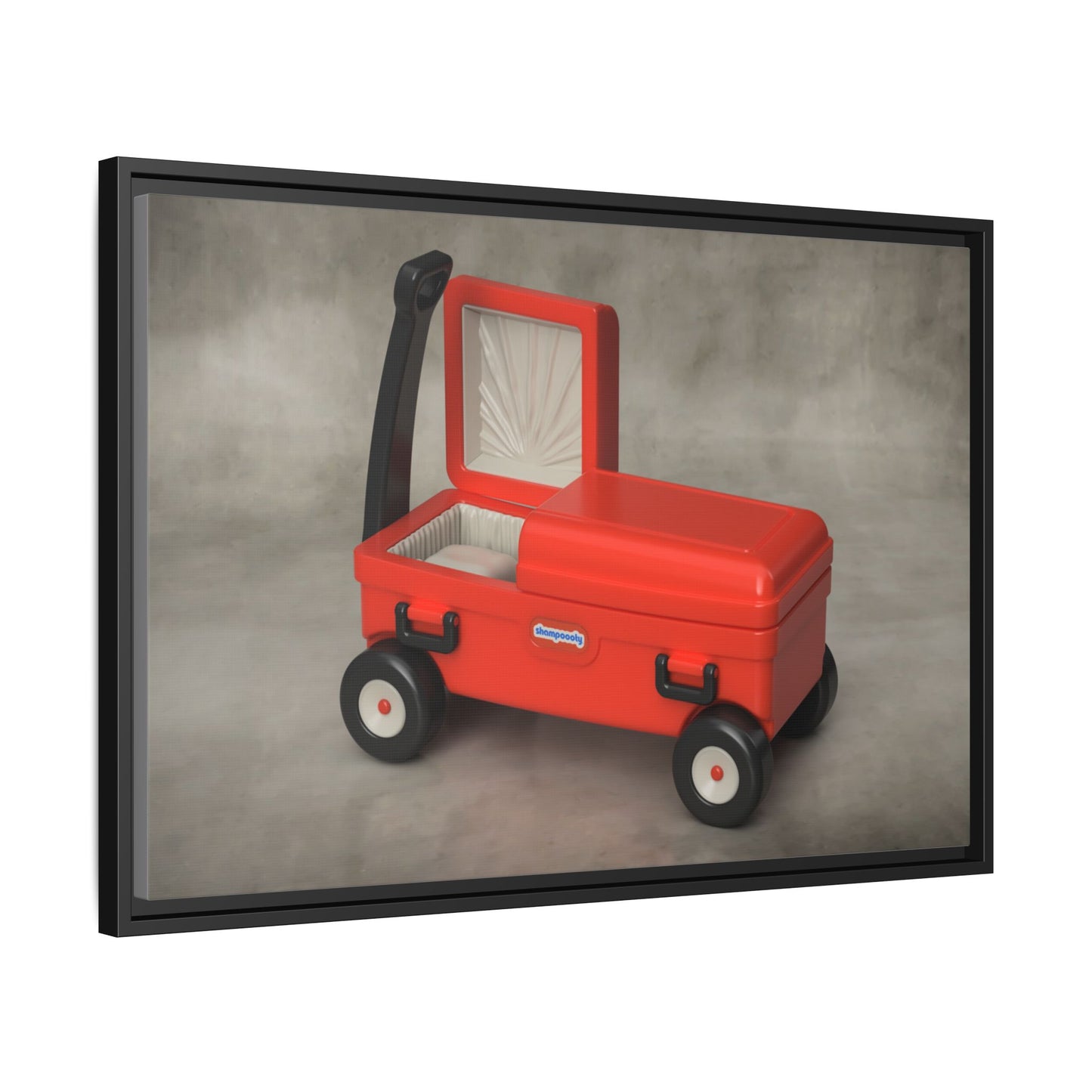 Casket Wagon Framed Canvas Gallery Wrap