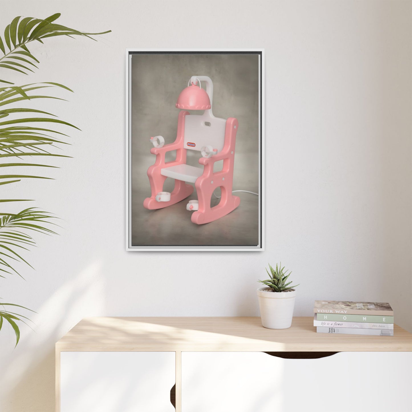 Electric Chair Framed Canvas Gallery Wrap