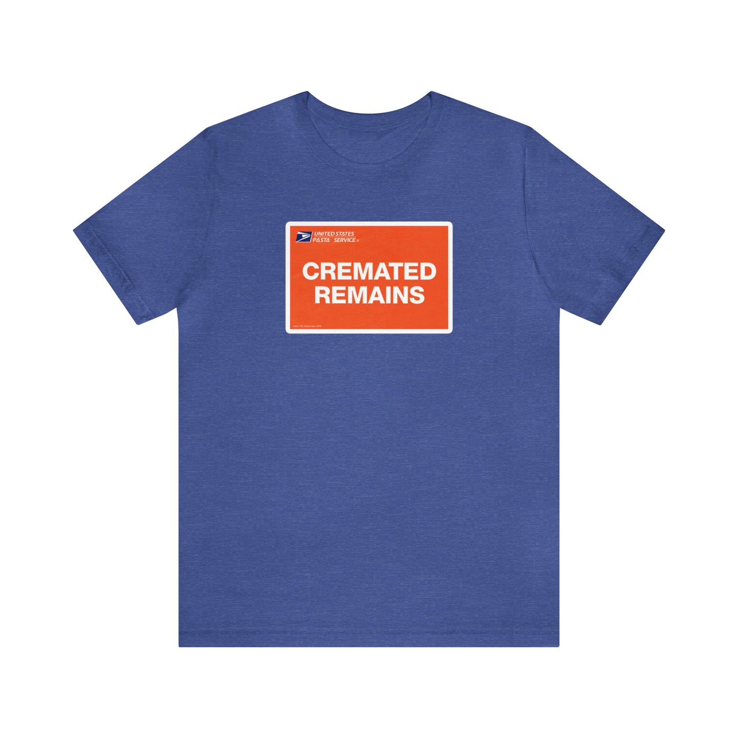 T-shirt restes incinérés