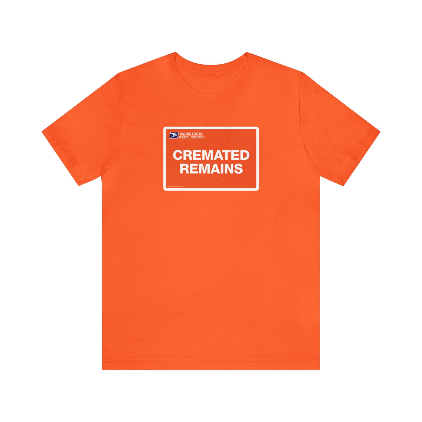 T-shirt restes incinérés