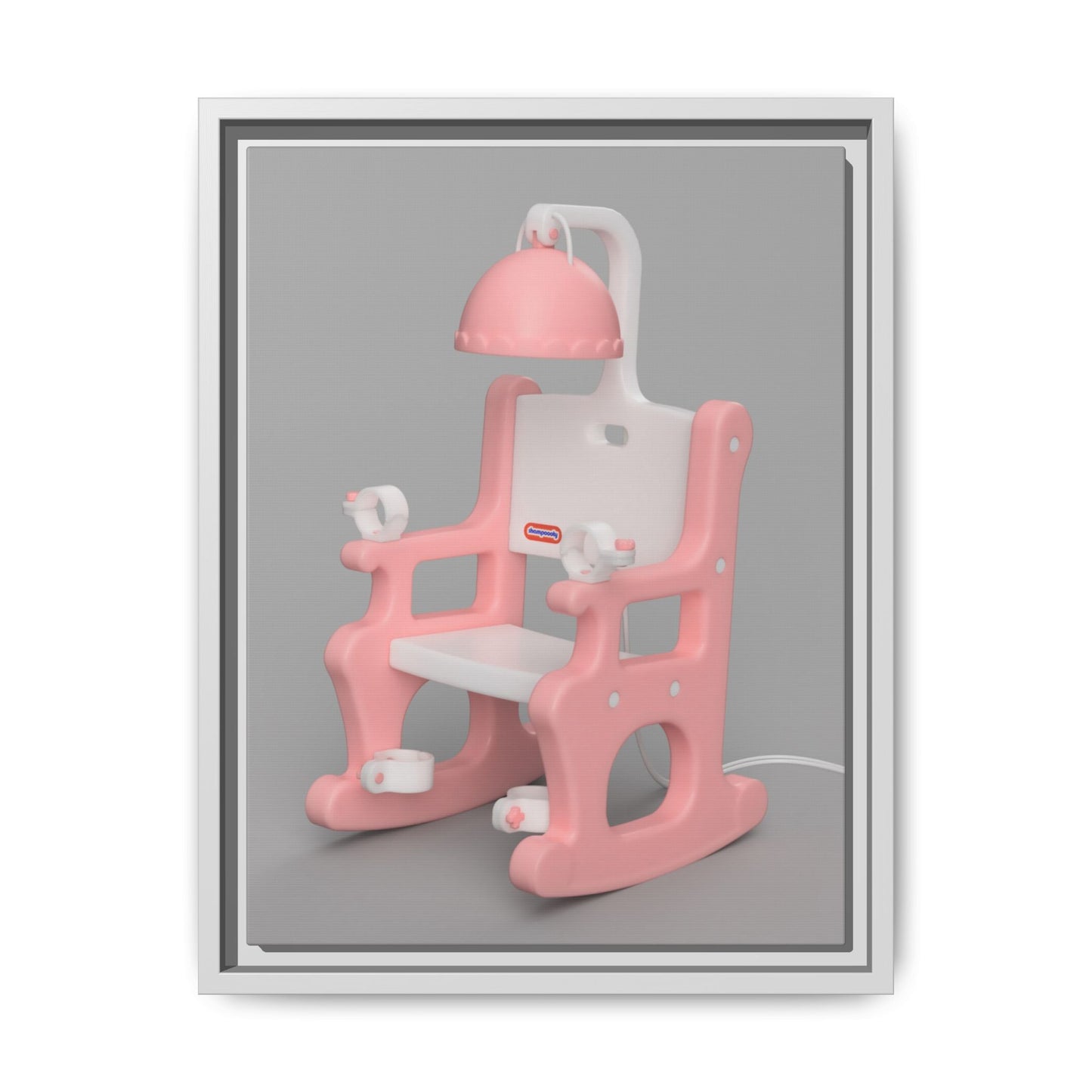 Electric Chair Framed Canvas Gallery Wrap