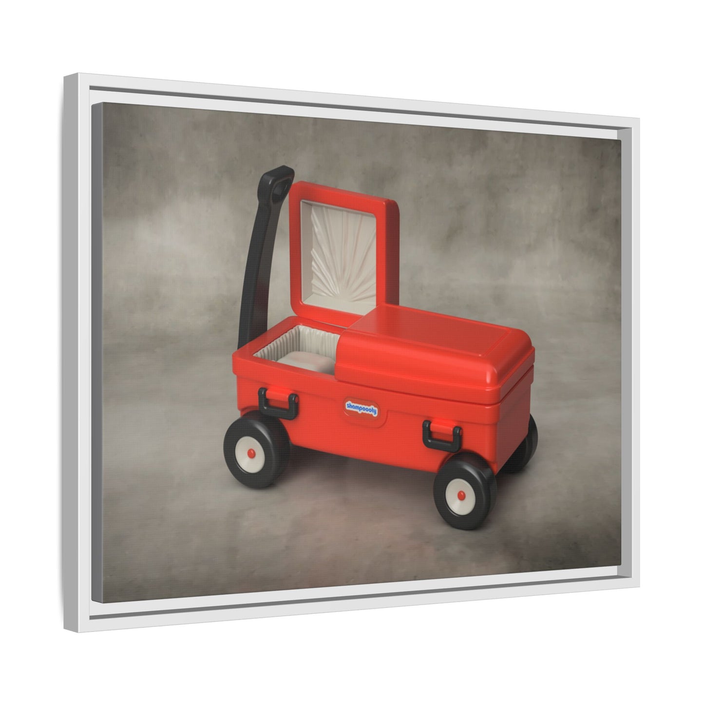 Casket Wagon Framed Canvas Gallery Wrap