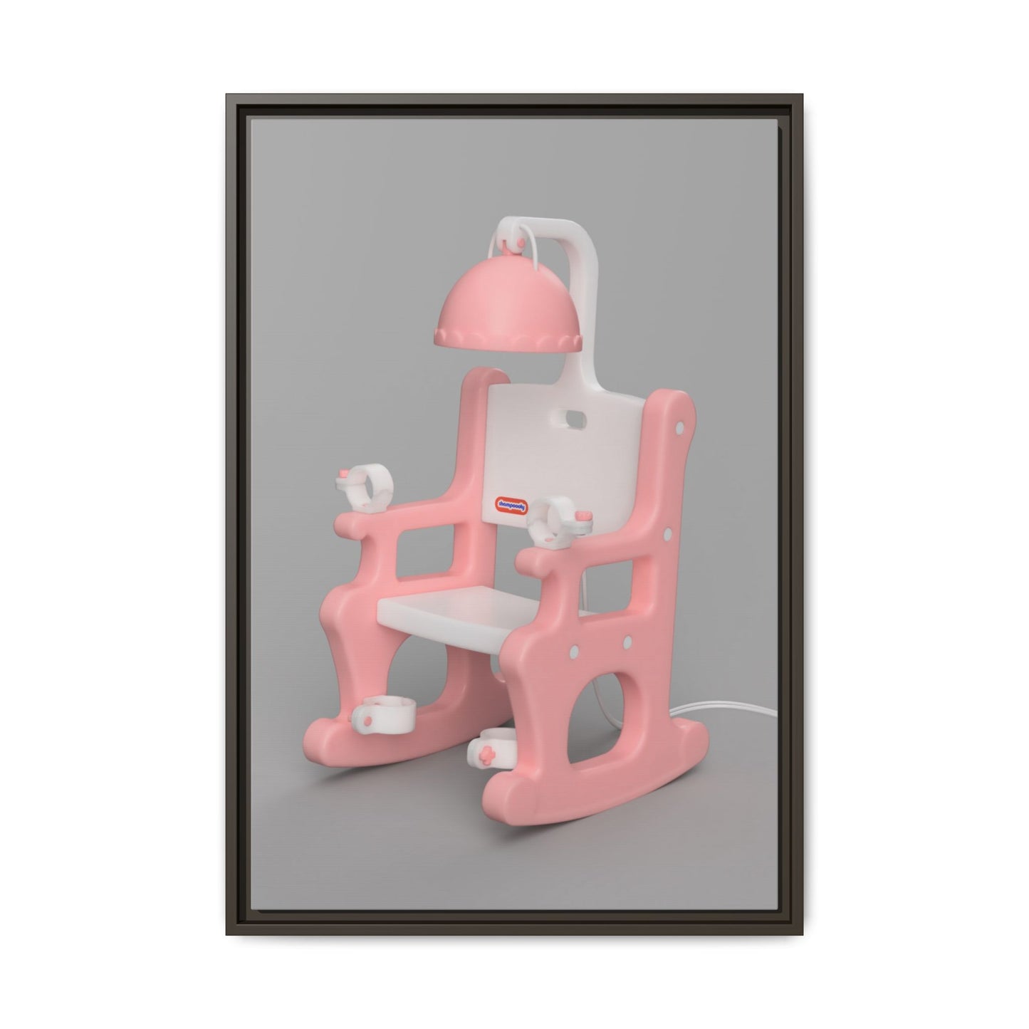 Electric Chair Framed Canvas Gallery Wrap