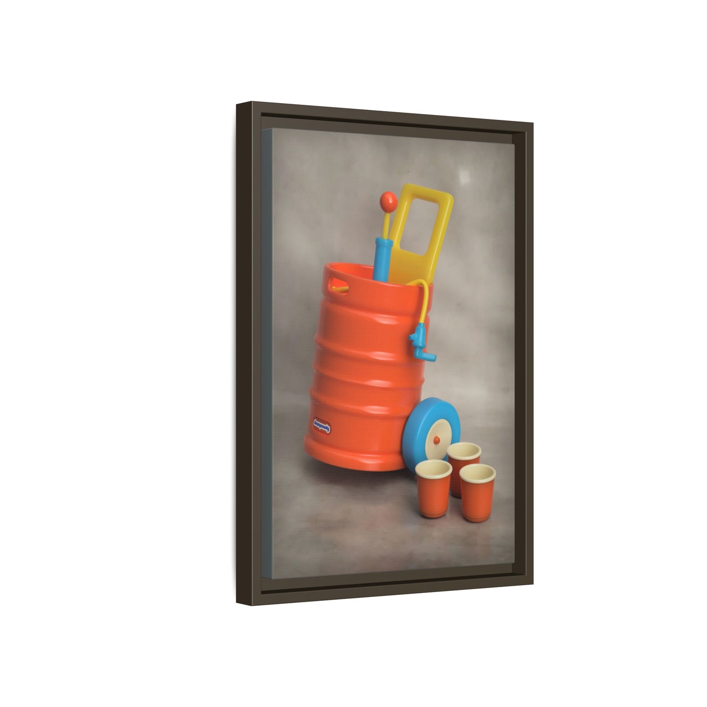 Keg Framed Canvas Gallery Wrap