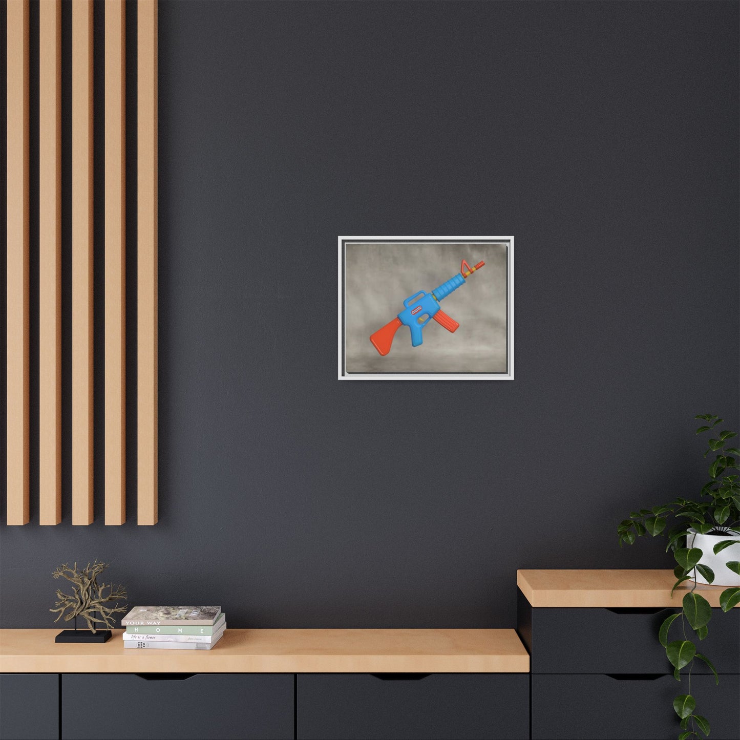 AR-15 Framed Canvas Gallery Wrap