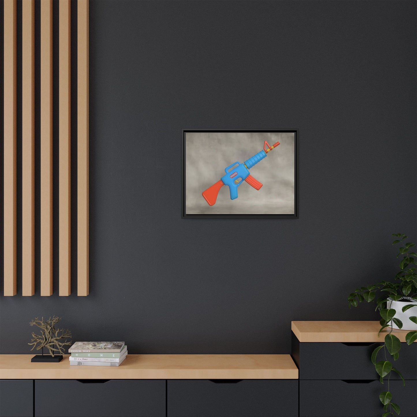 AR-15 Framed Canvas Gallery Wrap