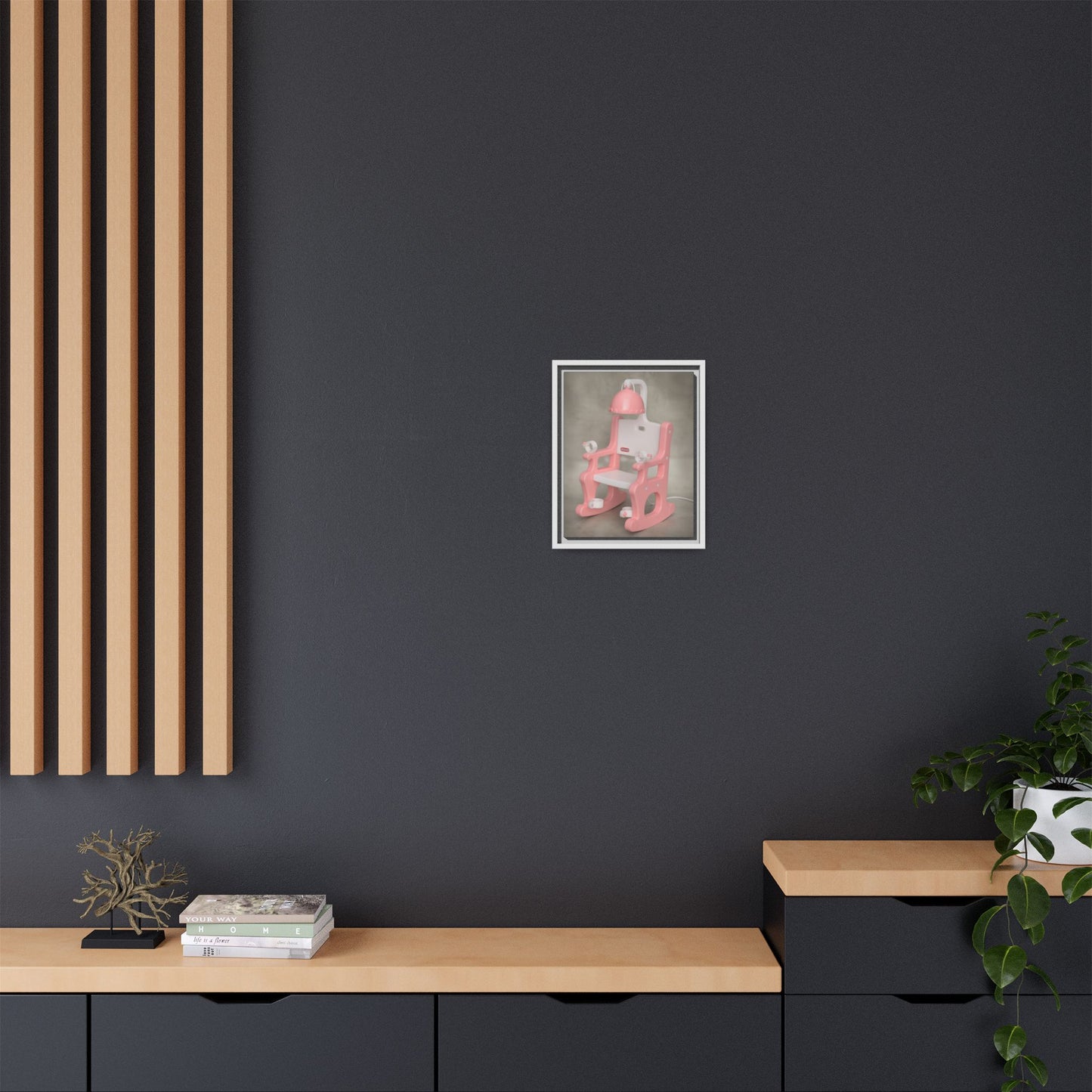 Electric Chair Framed Canvas Gallery Wrap