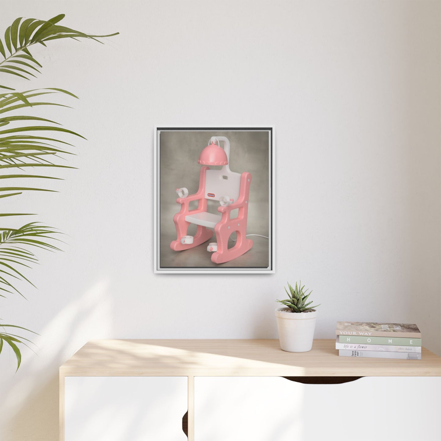 Electric Chair Framed Canvas Gallery Wrap