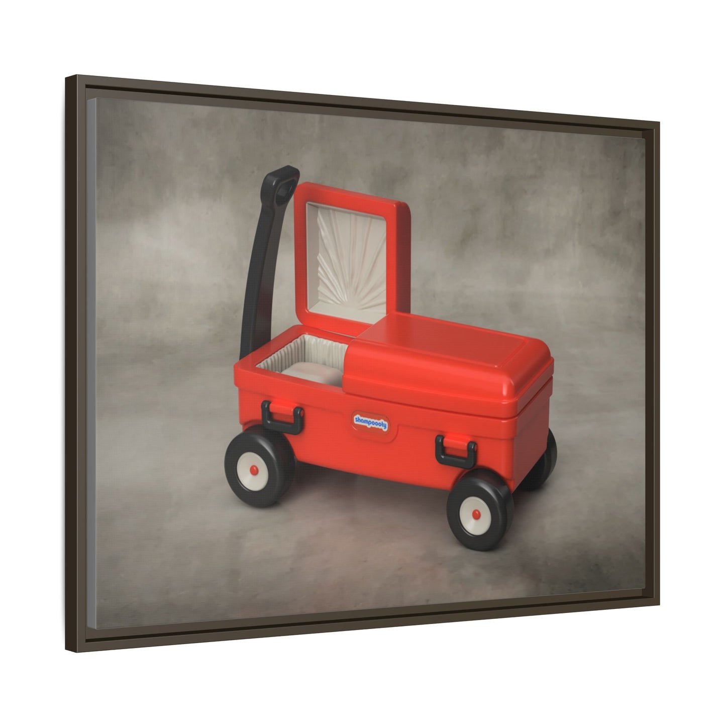 Casket Wagon Framed Canvas Gallery Wrap