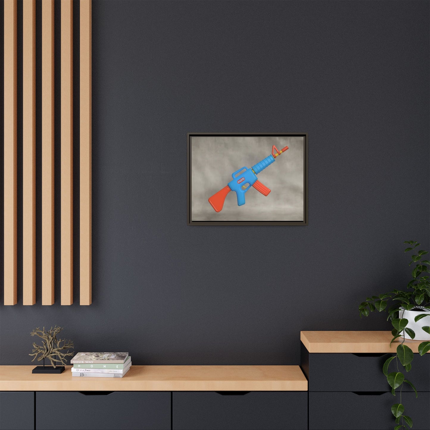AR-15 Framed Canvas Gallery Wrap